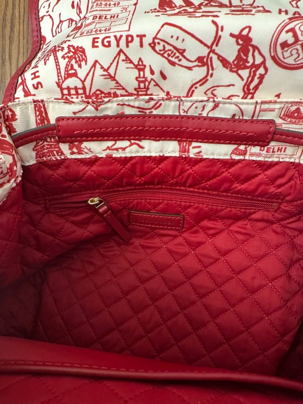 Tory Burch Printed Flap Backpack - Picture 4 of 7
